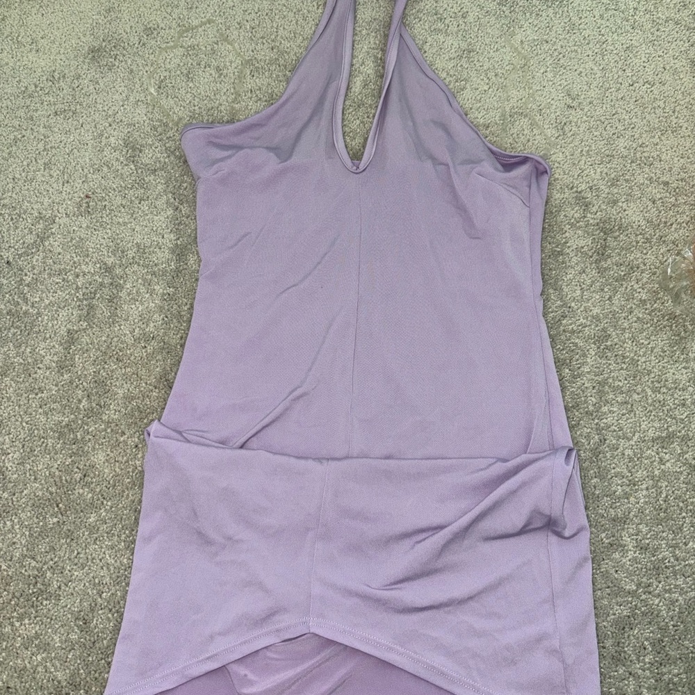 Lavender Halter Neck Dress